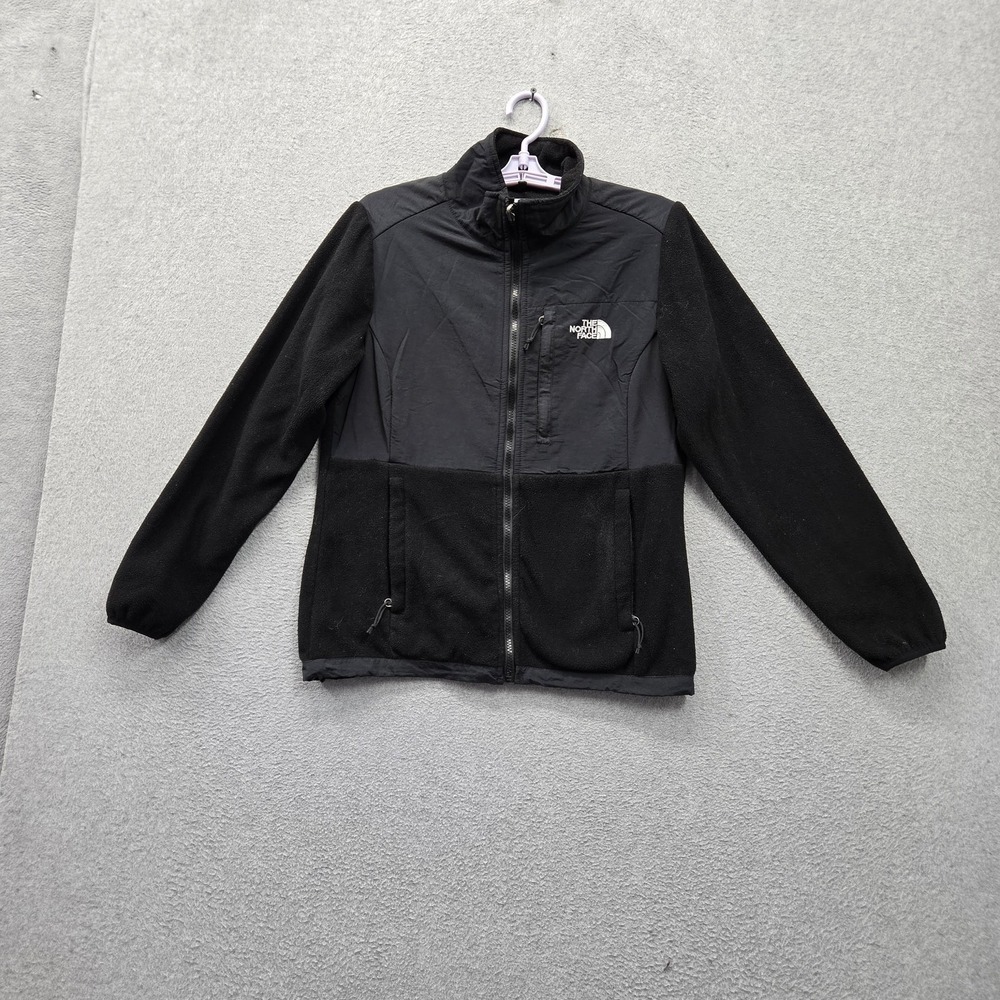 The North Face Women Jacket S Black Nylon Polyester Embroidered Polartec Denali